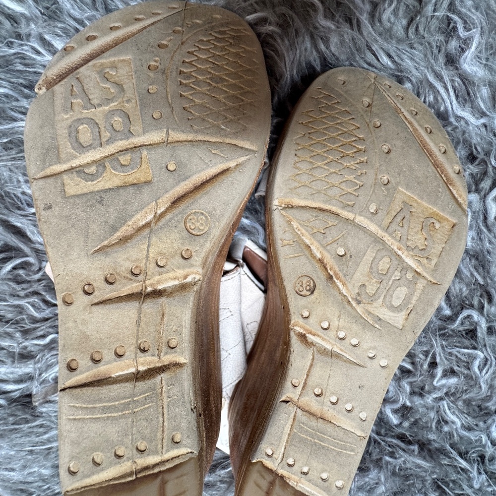 A.S.98 Nasser Woven Leather Wedge Platform Sandal 38 - Picture 9 of 12